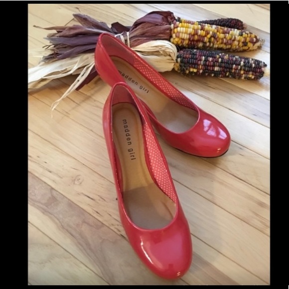 Madden girl red pump heels - Picture 2 of 8